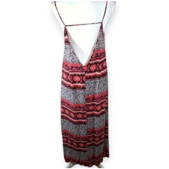 HUG MIDI/MAXI DRESS PINK & BLACK SZ.S/M EUC. - Picture 4 of 5